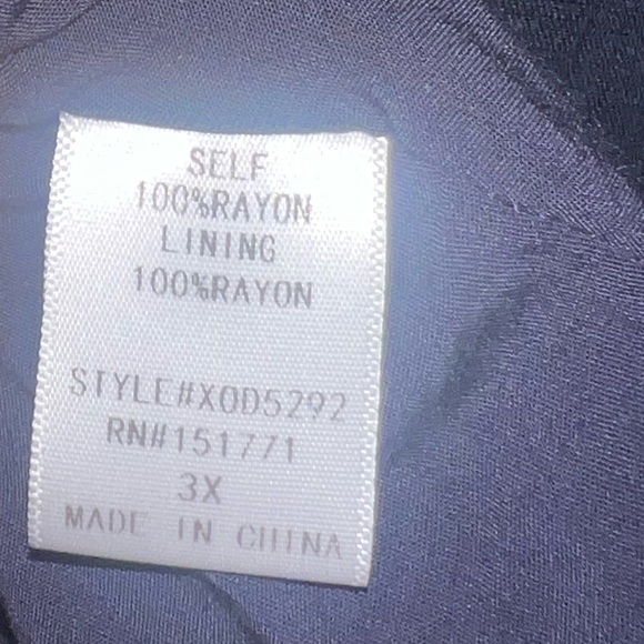 Gilli Navy Blue Tie Front cut Out Dress Size 3XL  EUC - Picture 7 of 8